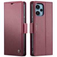 Caseme Tipo Cartera Xiaomi Poco F5 5G Con Cierre Magnético, Rfid, Tarjetero, Soporte, Carga Inalámbrica