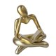 thumbnail image 2 of Escultura Decorativa De Mesa De La Estatua Del Pensador Abstracto Para La Decoración Del Hotel Del Hogar Oro, 2 of 3