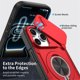 thumbnail image 5 of Funda for iPhone 17 Pro de 6.3 Pulgadas, Cubierta de Cámara Deslizante Incorporada y Soporte Giratorio Anillo de 360 ° Resistente a Golpes Funda Protectora, Rojo, for iPhone 17 Pro, 5 of 8