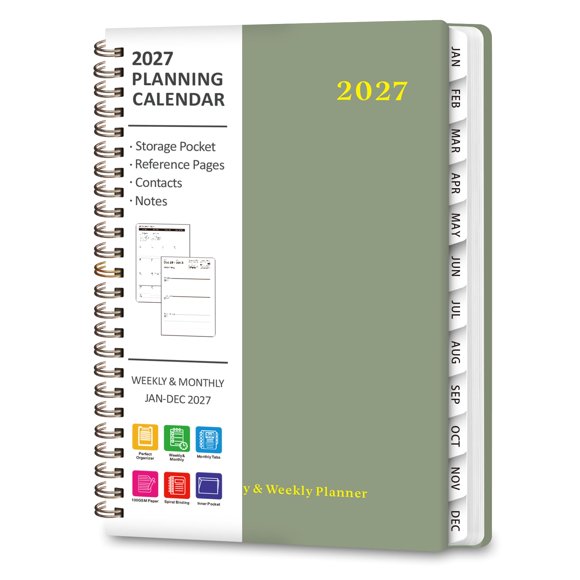Agenda VALOME A5 (16x22 cm) 2027 Semanal y Mensual
