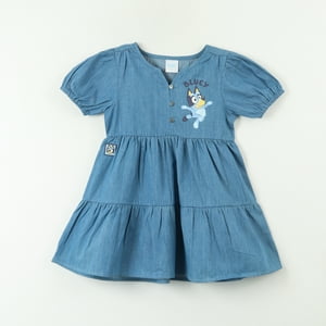 Vestido Niña Denim Cute Azul Bluey