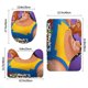 thumbnail image 3 of Las Locuras del Emperador Juego de 3 alfombras de baño de coral fleece: tapete de baño + alfombra de inodoro en forma de U + funda de tapa de inodoro en forma de O, 3 of 6