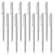 thumbnail image 1 of Uxcell Bolígrafo Metálico Delgado Retráctil con Clips para Escritura de Negocios Oficina Estilo de Invitado de Boda 1 Plata, 1 of 6