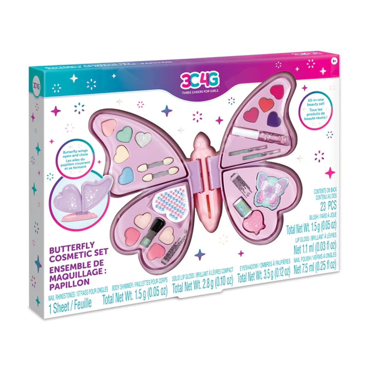 Set Cosméticos De Mariposa Make It Real