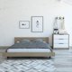 thumbnail image 1 of Cama 2 Plazas + Cómoda 3 Cajones Miel / Blanco, 1 of 7
