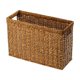 thumbnail image 3 of Cesta Tejida Multiusos Hecha A Mano, Cesta De Acabado Para Armario De Baño, Amarillo Y Marrón, 3 of 5