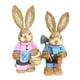 thumbnail image 4 of 1 Par De Muñecos De Figuritas De Conejo De Pascua De Pie, Adornos De 35cm, Aspecto Encantador, 4 of 5