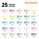 thumbnail image 2 of Rotuladores de pincel Shuttle Art 25 colores de punta doble, 2 of 8