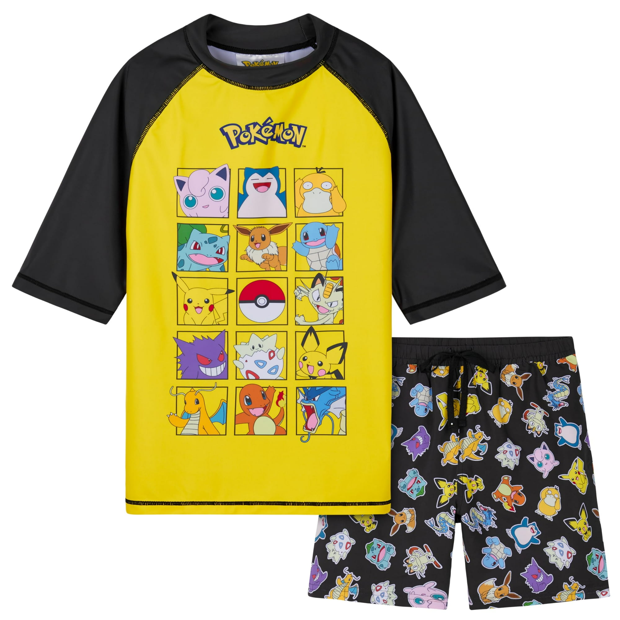 Set De Trajes De Baño Pokémon Para Niños, Bañador Y Bañador De 9 A 10 Años