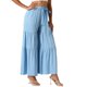 thumbnail image 4 of INSPIRE CHIC Pantalones Boho para Mujer Cintura Alta Elástica Acampanados con Volantes Palazzo Chic Pantalones de Pierna Ancha S Azul Claro, 4 of 6