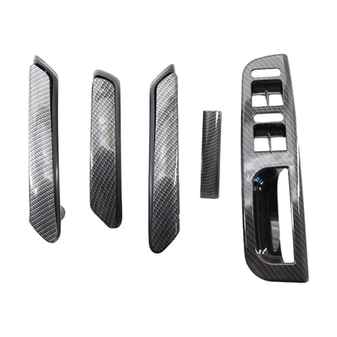 Magideal - Manija De Puerta Interior, Cubierta De Interruptor De Ventana, Embellecedor De Manija De Puerta De Fibra De Carbono Para B5 Acc, Repuesto 3B4 867 3
