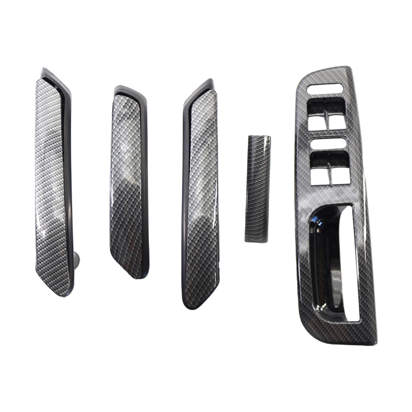 Magideal - Manija De Puerta Interior, Cubierta De Interruptor De Ventana, Embellecedor De Manija De Puerta De Fibra De Carbono Para B5 Acc, Repuesto 3B4 867 3