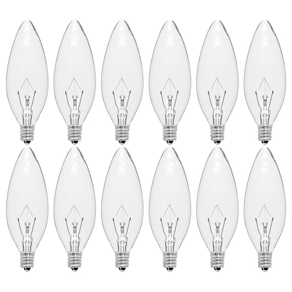 Bombillas CYLYT E12 40W Luz Cálida 2500K Regulables Paquete de 12