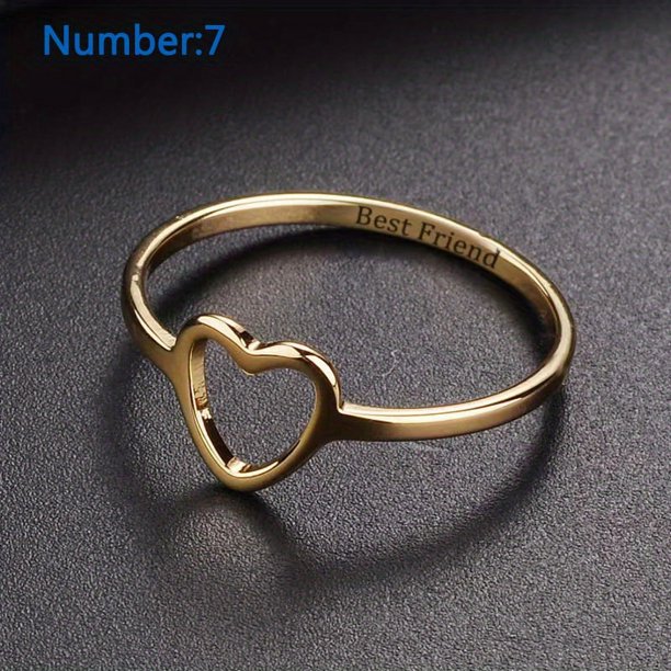 1pc Heart Ring for Men - Trendy and Stylish Hollow Out Design for Daily Wear and Gift Giving - Perfect Birthday or Holiday Gift for Boyfriends