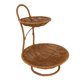 thumbnail image 3 of Cesta Circular Para Frutas Y Verduras Con Soporte Para Artículos De Tocador, Soporte Para Dulces Marrón, 2 Capas, Altura 35cm, 3 of 5