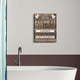 thumbnail image 1 of 1pc Rustic Bathroom Canvas Wall Art - Funny Laundry Room Decor with Brown Prints - No Frame Required, 1 of 5