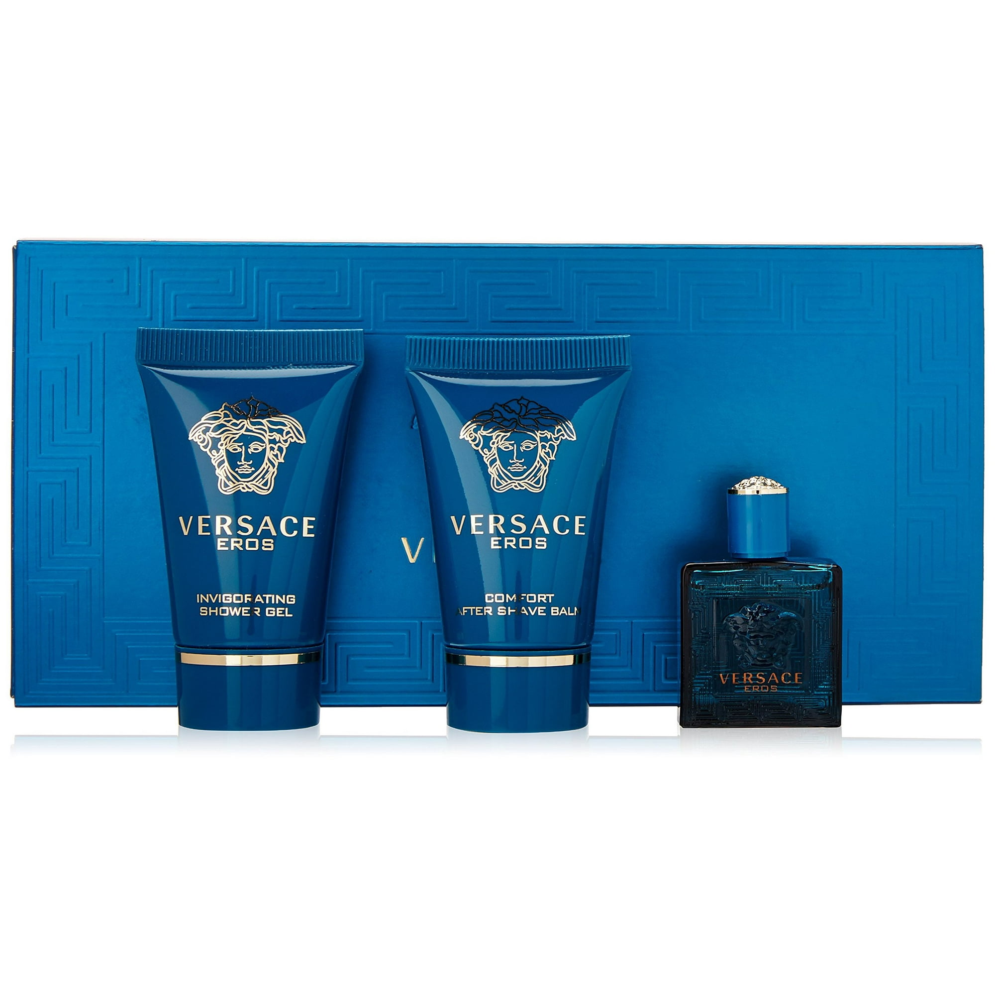 Set De Regalo Perfume Versace Eros De 3 Piezas Para Hombre