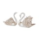 thumbnail image 3 of 2 esculturas de cisne, figuritas de cisne, regalo de cumpleaños, adornos modernos, decoración del hogar para balcón, mesa, estantería, centro de mesa, Blanco, 3 of 5