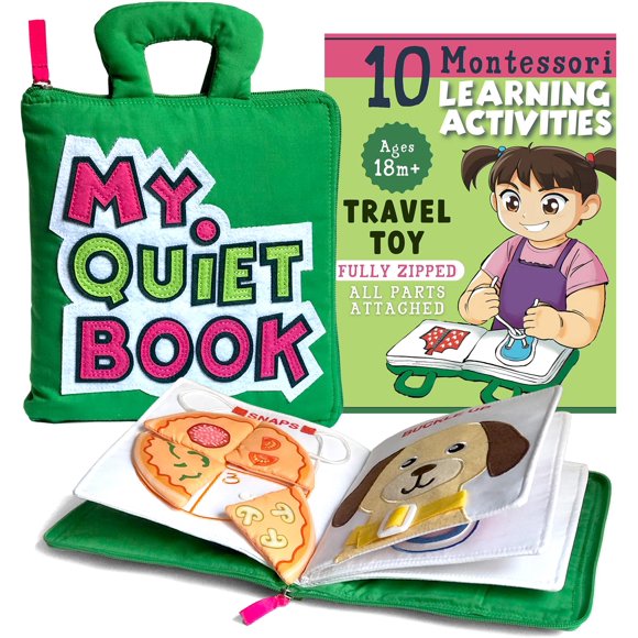 Libro Silencioso BAVY para Niños de 2 a 4 Años – 10 Actividades