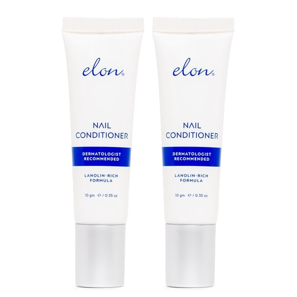 Acondicionador de uñas Elon, rico en lanolina, fortalece las uñas, 10 g x 2