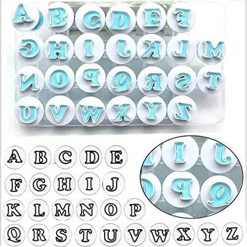 Hoypeyfiy Juego de 26 Moldes de Letras para Galletas
