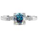 thumbnail image 3 of Anillos de Moissanita de Corte Redondo de 2 Uds para Mujer Color D VVS1 Anillos de Diamante de Plata Esterlina S925 Rojo/azul/rosa Bandas de Boda de Moissanita con Certificado, 3 of 9