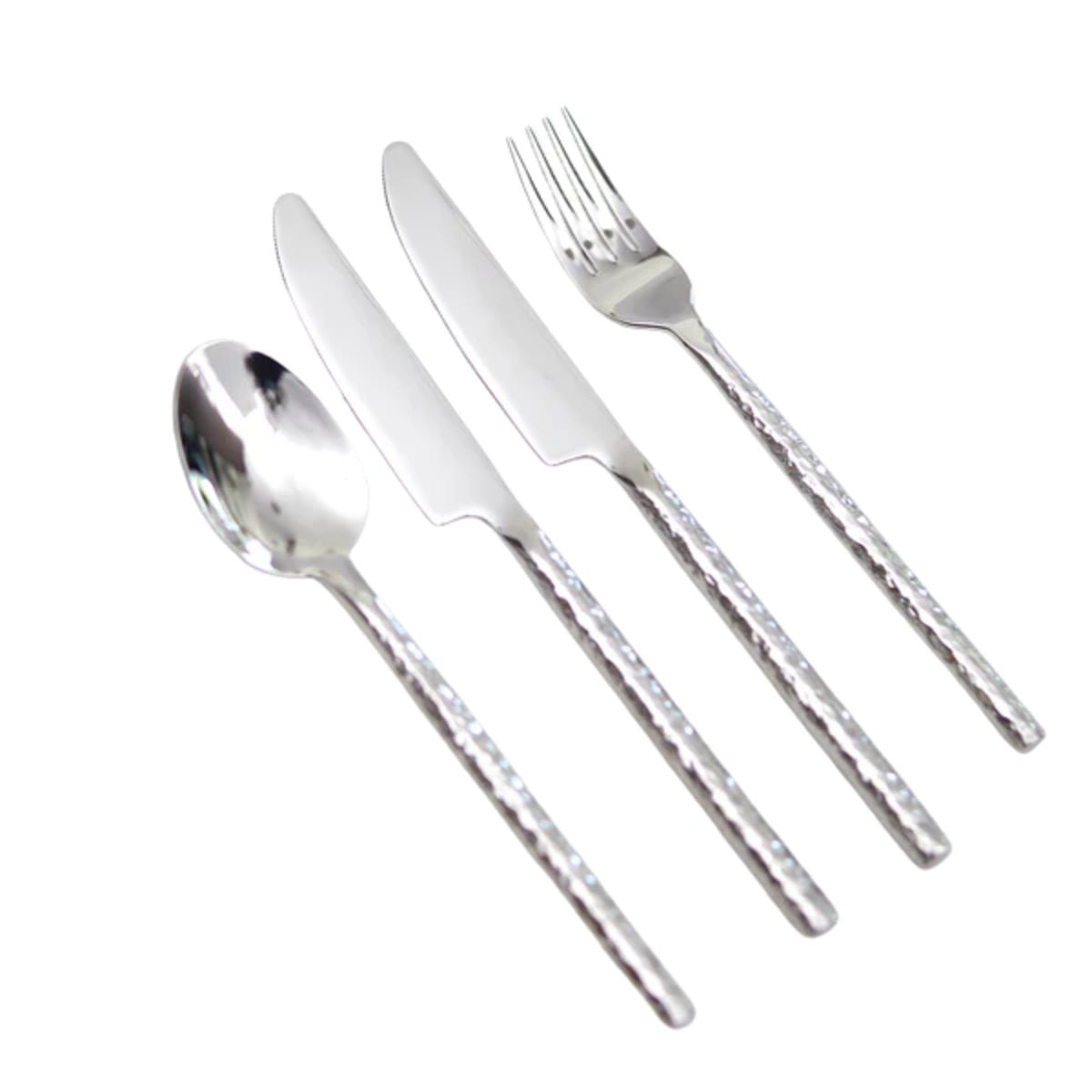 Set De Cuchilleria Hammered Para 4 Personas 28pzs Coquinaria