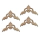 thumbnail image 5 of 4 Molduras Decorativas Para Esquinas Con Apliques De Madera Para Decoración De Muebles De Espejo, 10 Cm X 10 Cm X 0,8 Cm, 5 of 5