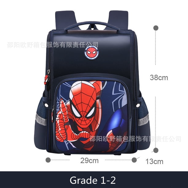 Disney Marvel School Bags For Boys Spider Man Captain America Primary Student Shoulder Orthopedic Backpack Kids Gifts Mochilas