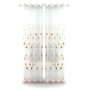 Genérico - 2 Panel De Cortina Visillo Diseño Navideño 140X230 Cm V2