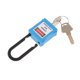 thumbnail image 5 of PL38-KD Candado De Bloqueo De Seguridad Curvado De PVC De 38 Mm, Azul, 5 of 5