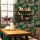thumbnail image 2 of 1 Roll Green Plants Stone Pastoral Rustic Removable Wallpaper Waterproof Peel And Stick Refrigerator Speaker Dryer Cabinet Oven Appliance Furniture Home Decor Room Background Kitchen Refurbishment Wal, 2 of 2