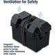 thumbnail image 3 of Caja para batería marina ventilada Attwood 12 V con correa, 3 of 3