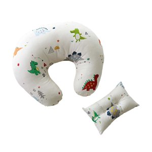 Magideal - Almohada De Lactancia Para , Con Funda Extraíble Soporte Para Cojín De Cinturo De Alimentación Lavable Cojín De Dormir Suave Para , Dinosaurio Blanco