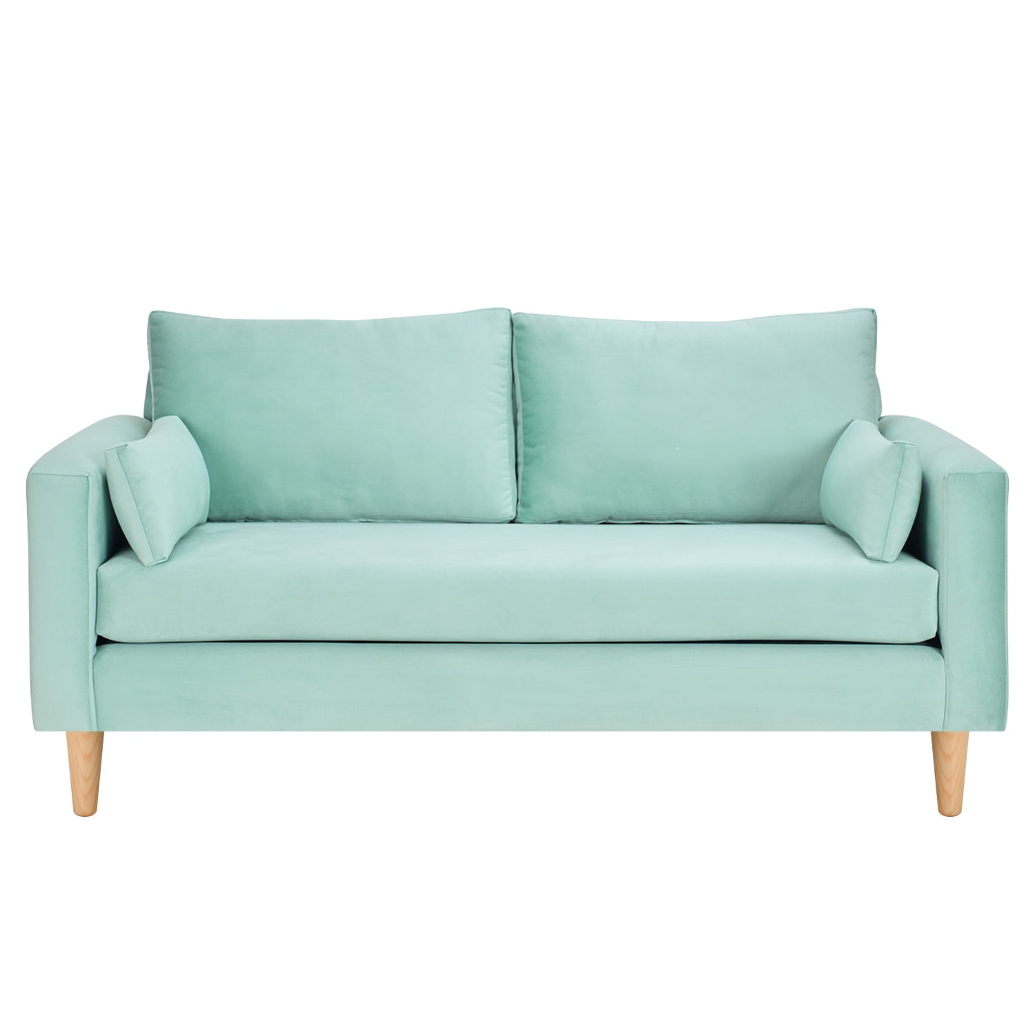 Bodevir - Sofa Sky 3c Felpa 05 Verde Agua
