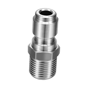 Ioensy - Acoplador De Manguera De Conexión Rápida Npt 3/8, Acoplador De Lavadora A Presión Para Patio De Cocina, Rosca Exterior Macho