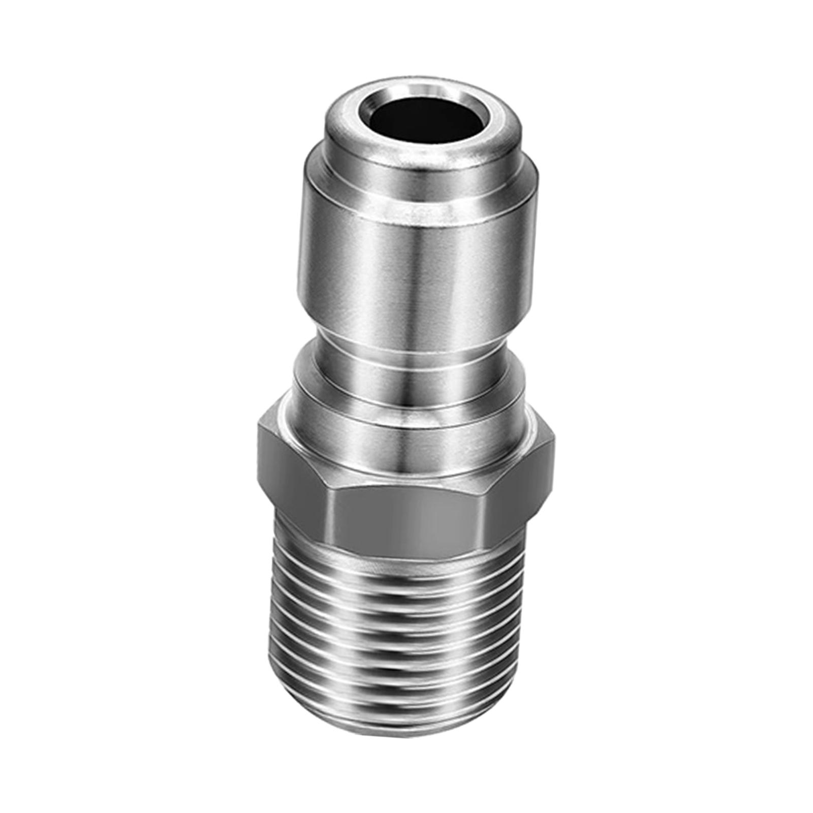 Ioensy - Acoplador De Manguera De Conexión Rápida Npt 3/8, Acoplador De Lavadora A Presión Para Patio De Cocina, Rosca Exterior Macho