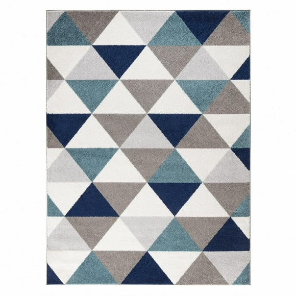 Alfombra Florida Turquesa 160 x 210 cm