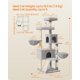 thumbnail image 5 of Árbol para Gatos Feandrea Torre de Peluche Multinivel Gris 174 cm, 5 of 7