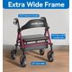 thumbnail image 3 of Rollator Walker HOMLAND Bariatric, 500 libras, con asiento y bolsa de almacenamiento, 3 of 8