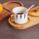 thumbnail image 2 of Xiao Hua Palet - Palet de madera con diseño dividido, multiusos como bandeja de té, plato de desayuno y bandeja para la merienda, tamaño 27,5 × 10,5 × 1,5 cm, 1 pieza, marrón, 2 of 3