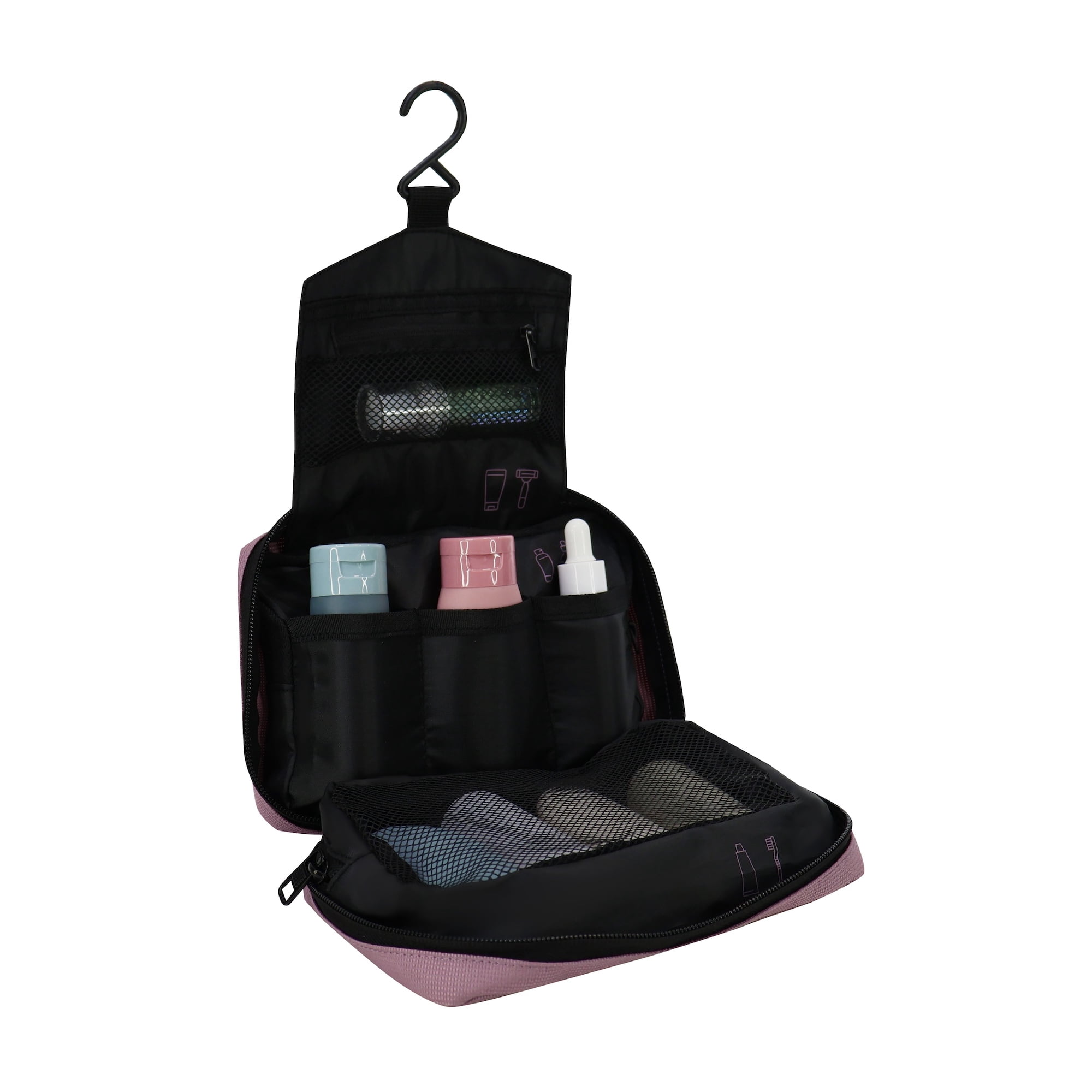 Neceser Compacto De Viaje Y Organizador Route Rosado Head