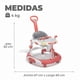 thumbnail image 3 of Andador Caminadora Bebe Plegable Autito Con Sonido Fucsia, 3 of 6