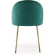 thumbnail image 2 of Pack 2 Sillas Sitiales Nordic Felpa Gold - Verde, 2 of 3