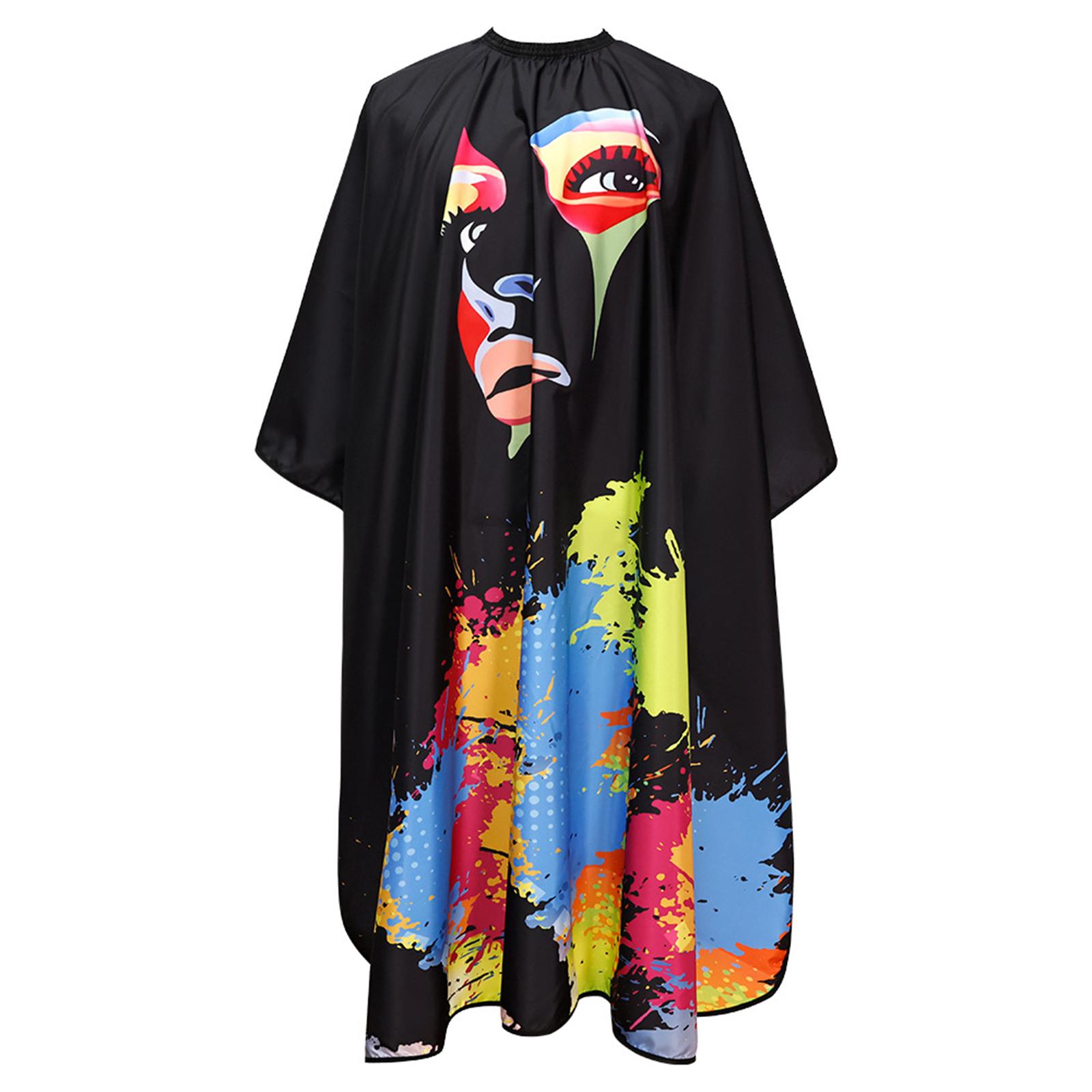 Magideal - Capa De Barbería De Salón Con Cierre De Snap Cobertura Completa Dry Rápida Corta De Cabello Cape De Corte De Cabello Para Hombres Mujeres O Niños