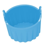 Magideal - Freidora De Aire, Taza Para Hornear De Silicona, Freidora De Aire De Silicona, Molde Para Muffins, Freidora De Aire Fácil De Limpiar, Revestimiento De Azul