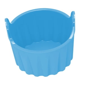 Magideal - Freidora De Aire, Taza Para Hornear De Silicona, Freidora De Aire De Silicona, Molde Para Muffins, Freidora De Aire Fácil De Limpiar, Revestimiento De Azul