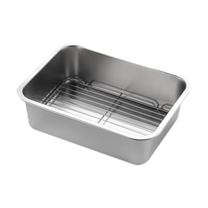 Magideal - Bandeja Para Horno Con Rejilla De Alambre, Resistente, Antiadherente, Para Alimentos, Tostadora, Rejilla Para Enfriar, Para Cocina, Restaurante, 36 X 27 X 10 Cm
