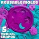 thumbnail image 2 of Cubo dúo de arena Play-Doh Sand en balde dos colores rosa y azul, 2 of 5