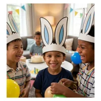 Genérico - Pack 50 Cintillos Orejas De Conejo Pascua Resurrección Cartón